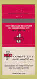 Matchbook Cover - Kansas City Pneumatic Kansas City MO 30 Strike