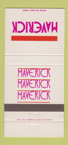 Matchbook Cover - Maverick 30 Strike