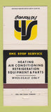 Matchbook Cover - Sid Harvey's Heating AC CHAIN 30 Strike