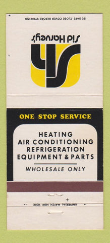 Matchbook Cover - Sid Harvey's Heating AC CHAIN 30 Strike