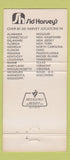 Matchbook Cover - Sid Harvey's Heating AC CHAIN 30 Strike
