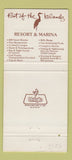 Matchbook Cover - Port of the Islands Resort Marina Marco FL 30 Strike