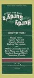Matchbook Cover - Hurdy Gurdy's Restaurant Plantation FL 30 Strike