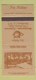 Matchbook Cover - Fox Hollow Restaurant Woodbury LI NY 30 Strike