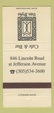 Matchbook Cover - Van Dyke Cafe Bar 30 Strike