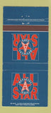 Matchbook Cover - All Star Cafe 30 Strike