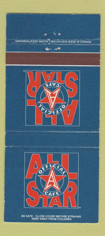 Matchbook Cover - All Star Cafe 30 Strike