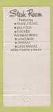 Matchbook Cover - Beef n Brandy Chicago IL 30 Strike