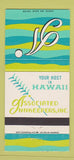 Matchbook Cover - Associated Innkeepers Waikiki Hawaii WORN 30 Strike