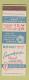 Matchbook Cover - 1st National Bank Grove City PA
