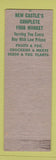 Matchbook Cover - 11th St Super Market New Castle IN low phone #
