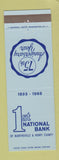 Matchbook Cover - 1st National Bank Martinsville Henry County VA 1968