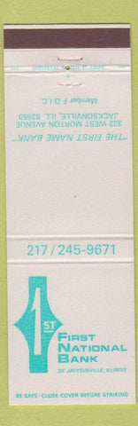 Matchbook Cover - 1st National Bank Jacksonville IL