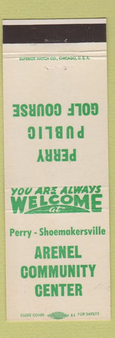 Matchbook Cover - Arenel Community Center Perry Shoemakersville PA