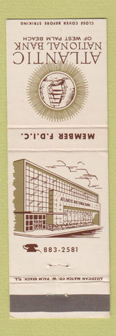 Matchbook Cover - Atlantic National Bank West Palm Beach FL