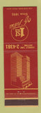 Matchbook Cover - 1st Bank of Tulsa OK