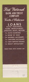 Matchbook Cover - 1st Bank of Vinita OK