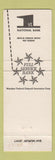 Matchbook Cover - 1st National Bank Lake Geneva WI