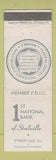 Matchbook Cover - 1st National Bank Steeleville IL