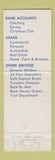 Matchbook Cover - 1st National Bank Olney IL #1 GOLD