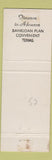 Matchbook Cover - 1st James River National Bank Jamestown ND