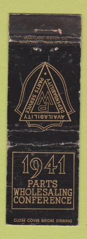 Matchbook Cover - 1941 Parts Wholesaling Conference WORN