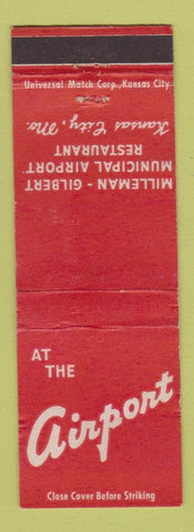 Matchbook Cover - At the Airport Milleman Gilbert Restaurant Kansas City MO