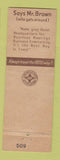 Matchbook Cover - Arnold Hotel Owatonna MN