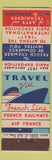 Matchbook Cover - 1937 Paris Exposition French Line Cruise Jersey Match