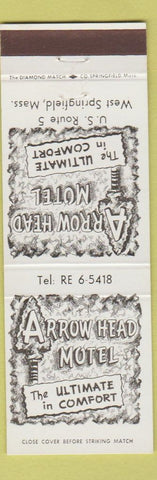 Matchbook Cover - Arrowhead Motel West Springfield MA