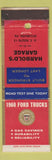 Matchbook Cover - 1960 Ford Trucks Harbold's Dillsburg PA