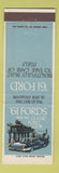 Matchbook Cover - 1961 Ford Cars