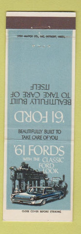 Matchbook Cover - 1961 Ford Cars