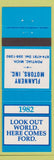 Matchbook Cover - 1982 Ford Flannery Pontiac MI