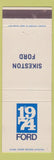 Matchbook Cover - 1974 Ford Sikeston MO