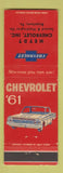 Matchbook Cover - 1961 Chevrolet Heydt Boyertown PA