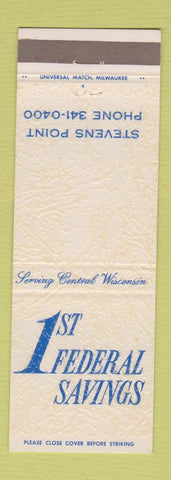 Matchbook Cover - 1st Federal Savings Stevens Point WI