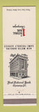 Matchbook Cover - 1st National Bank Champaign IL