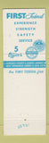 Matchbook Cover - 1st Federal Savings Sarasota FL