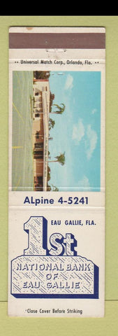 Matchbook Cover - 1st National Bank of Eau Gallie FL