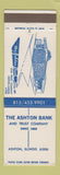 Matchbook Cover - Ashton Bank and Trust IL