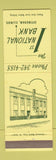 Matchbook Cover - 1st National Bank Effingham IL