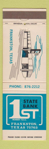 Matchbook Cover - 1st State Bank Frankston TX