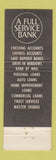Matchbook Cover - 1st National Bank Mount Pleasant TX