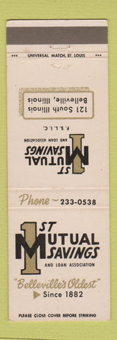 Matchbook Cover - 1st Mutual Savings and Loan Belleville IL