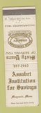 Matchbook Cover - Assabet Institution for Savings Maynard MA