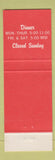 Matchbook Cover - Armando's Fine Italian Food Columbus OH
