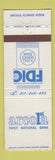 Matchbook Cover - Arcola First National Bank Arcola IL