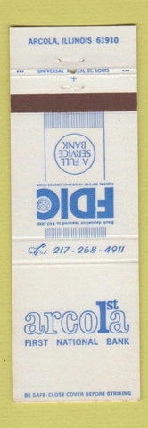 Matchbook Cover - Arcola First National Bank Arcola IL