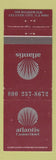 Matchbook Cover - Atlantis Casino Hotel Atlantic Beach NJ WEAR